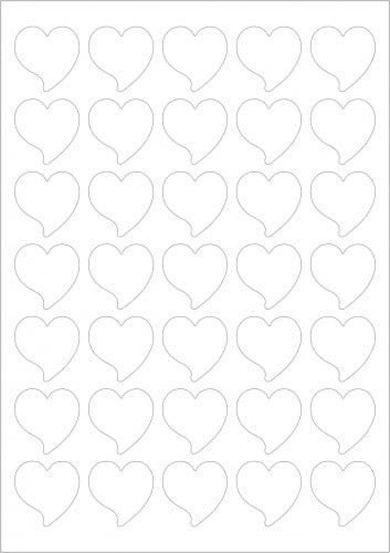 قالب اكريليك ابيض . السعر يشمل القاعدة . شكل القلب