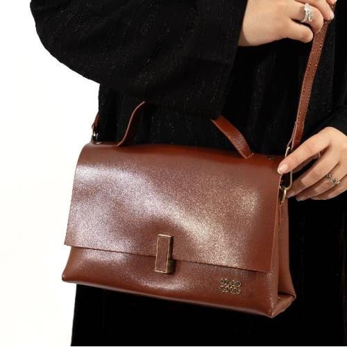 شنطة كروس بودي جلد طبيعي