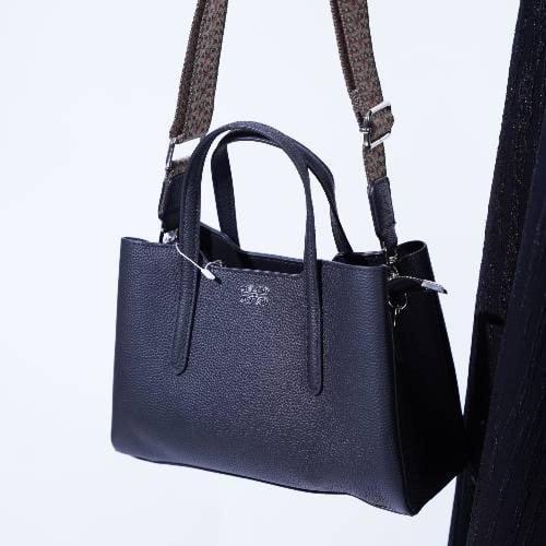 شنطة جلد طبيعي حجم وسط