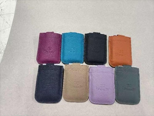 محفظة بطاقات صغيرة جلد طبيعي