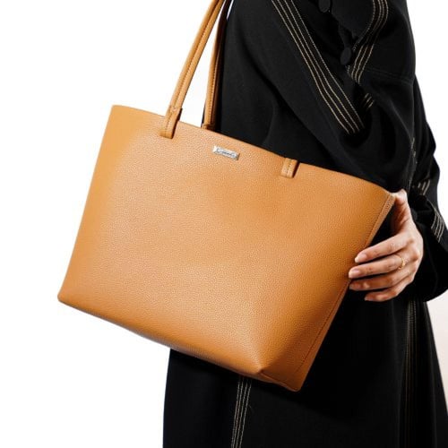 شنطة حجم كبير جلد طبيعي