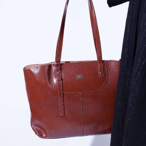 شنطة جلد طبيعي حجم كبير