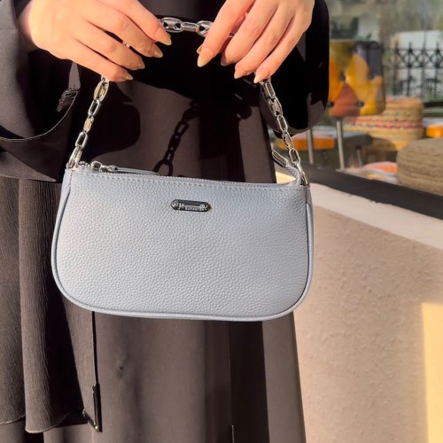 شنطة صغيره جلد طبيعي مع ستراب طويل وقصير