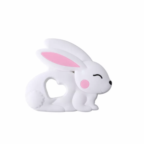 عضاضة أرنب لون أبيض