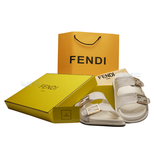 Fendi Leather Slides