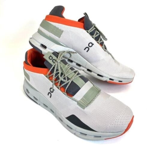 On Cloudnova (White/Grey/Orange)