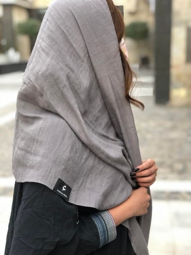 طرحة لينن سادة لون نحاسي