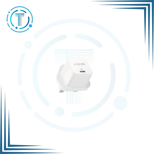 انكر - شاحن جداري باور بورت بقوة 20 واط بمنفذ تايب...