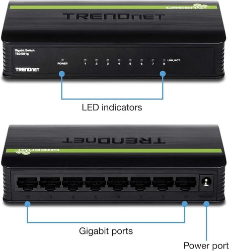 Trendnet 8 Port Gigabit Greenet Switch