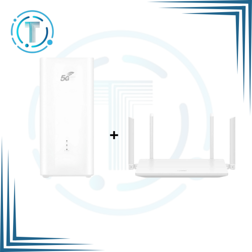 راوتر سي بي اي 5 بلس WIFI 7 +موزع هواوي AX1