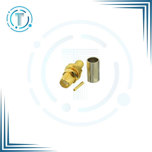 وصلة SMA Female for RG58 RG142 LMR195 Cable