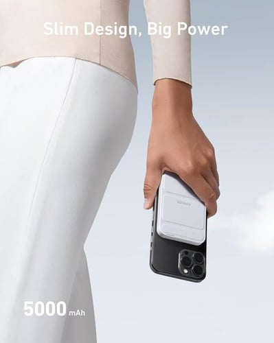 انكر بطارية مغناطيسية 633 ماج جو شاحن لاسلكي مغناط...