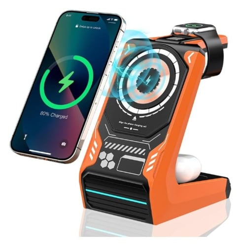 قاعدة شحن لاسلكية 3 في 1، قاعدة شحن مغناطيسية من م...