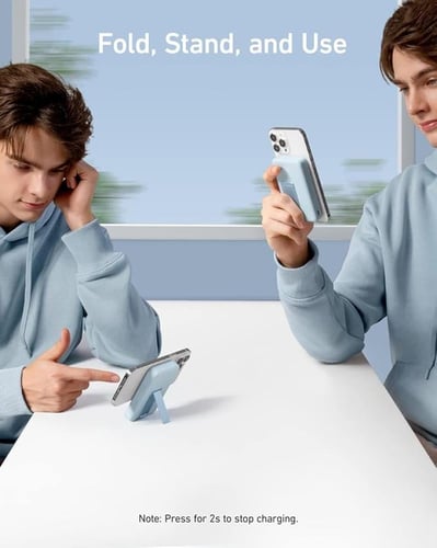 انكر بطارية مغناطيسية 633 ماج جو شاحن لاسلكي مغناط...