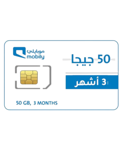 شريحة بيانات كويك نت 50 جيجا | 3 أشهر مويايلي