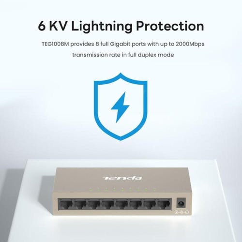 Tenda TEG1008M محول مكتبي 8 منافذ جيجابت