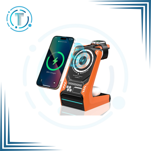 قاعدة شحن لاسلكية 3 في 1، قاعدة شحن مغناطيسية من م...