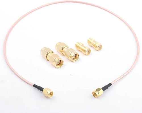 وصلة SMA Male + SMA Male قطعتين