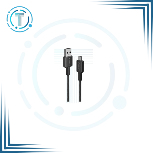 كيبل انكر USB الى تايب سي 0.9 متر - اسود