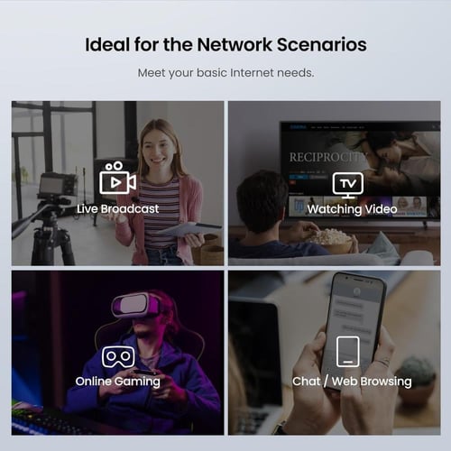 موجه جيجابت لاسلكي Tenda AC8 AC1200 MU-MIMO