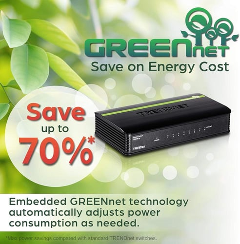 Trendnet 8 Port Gigabit Greenet Switch