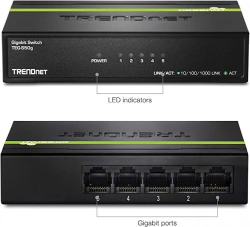 Trendnet 5-Port 10-100-1000 Gigabit GREENnet