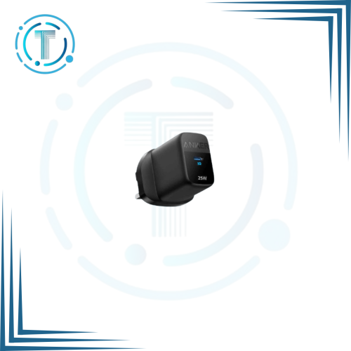 انكر شاحن جداري بقوة 25 واط بمنفذ تايب سي - اسود