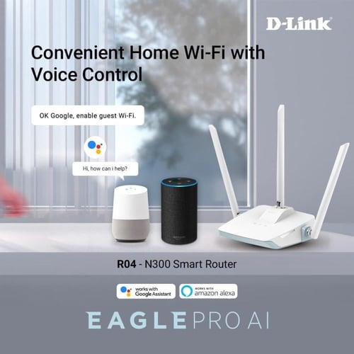 دي لينك 300N EaglePro AI Router Smart Router لون أ...