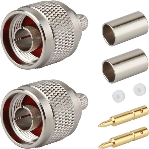 Ancable 5-Pack N Type Male Crimp On Plug Connector...