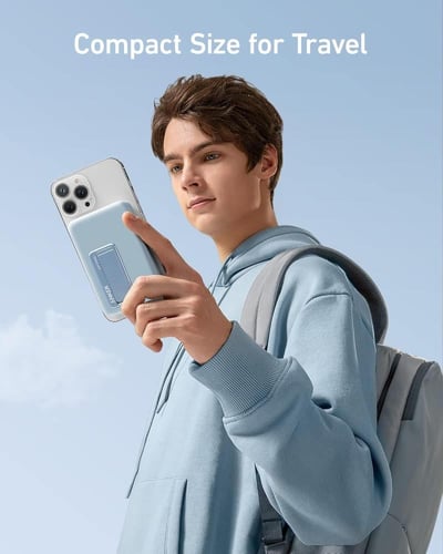 انكر بطارية مغناطيسية 633 ماج جو شاحن لاسلكي مغناط...