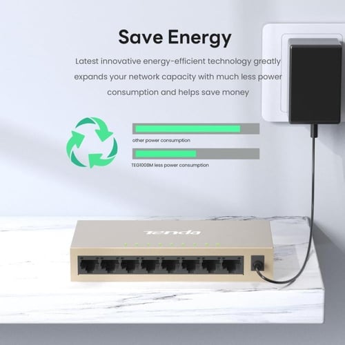 Tenda TEG1008M محول مكتبي 8 منافذ جيجابت