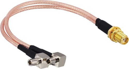 وصلة SMA Female to Y Type 2xTS9 Male قطعة وحدة