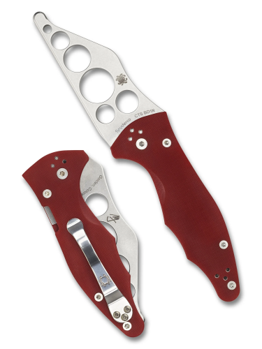 مطوى تدريب SPYDERCO C85TR2 Yojimbo 2 Trainer Red