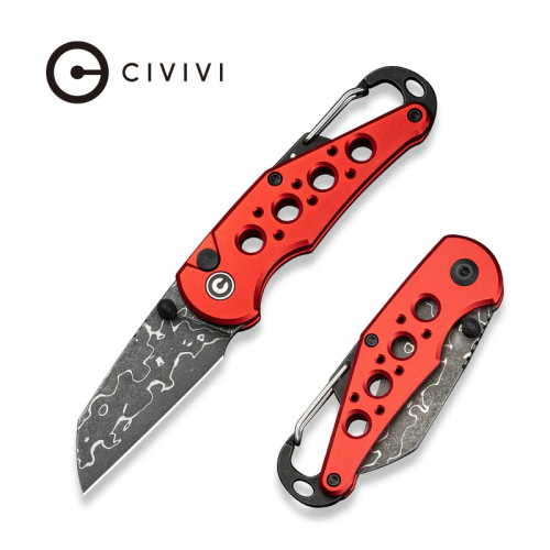 مطوى CIVIVI C23062B-DS1 Pragma Button Lock Red