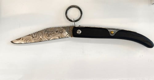 مطوى ابو شوكة اوركس ستانلس ستيل بنقش دمشقي