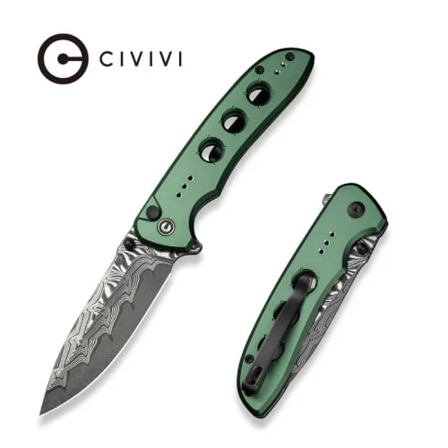 مطوى CIVIVI C23087A-DS1 Hyperpulse Button Lock Grn
