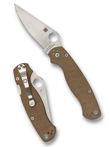 مطوى SPYDERCO C81MPCW2 Para Military 2 Brown Canva...