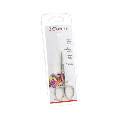 (0058)3 Claveles / مقص شارب مقاس 4 معكوف