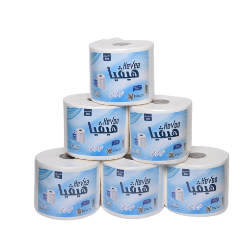 مناديل هيفيا ماكسي رول 300 متر 6 حبة