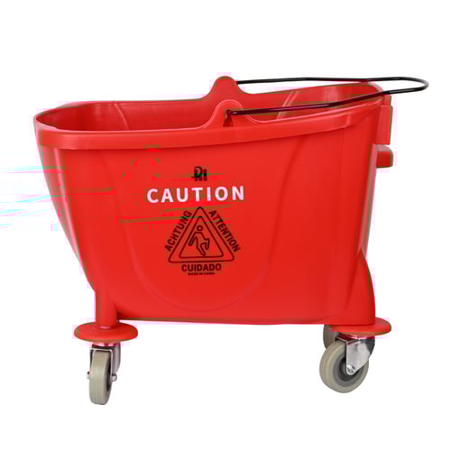 عربة تنظيف 32 لتر (حمراء)