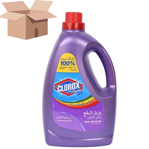 كرتون كلوركس للملابس الملونة 3 لتر 4 حبة
