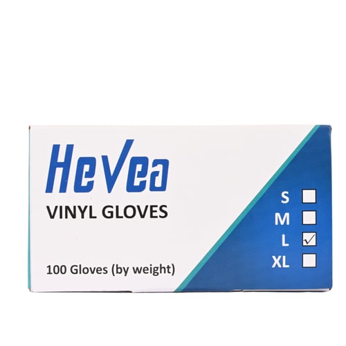 قفازات هيفيا فينيل (اسود ) 100 حبة