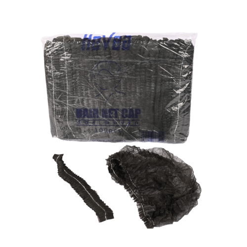 غطاء راس قماش أسود 100 حبة