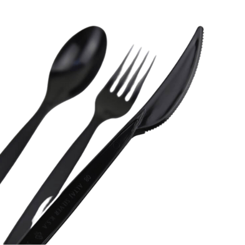 ملعقة وشوكة وسكين ومنديل 25 حبة