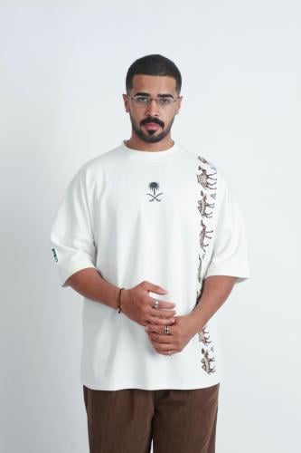 Saudi white t-shirt