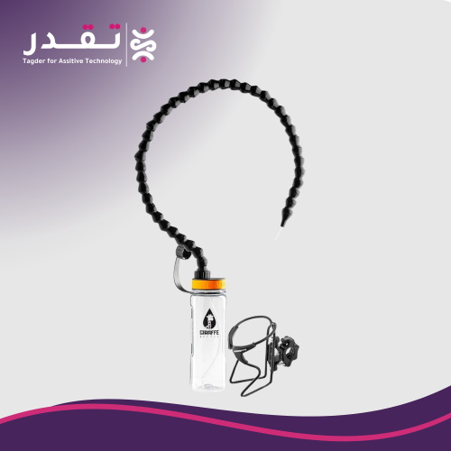 علبة بلاستيك مع مزاز طويل