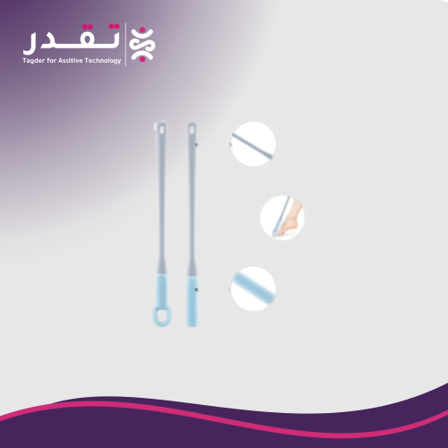 فرشاة تنظيف الأصابع بمقبض طويل