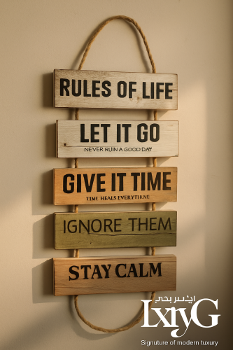 Rules of life قوانين الحياة تعليقه جدار LxryG