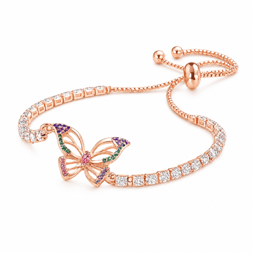 LxryG Aurora Butterfly Tennis Bracelet – سوار أورو...
