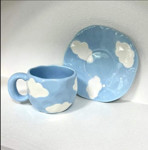 اكواب قهوة إبداعي مصنوع يدويًا